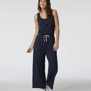 Vuori Falls Jumpsuit in Midnight Heather